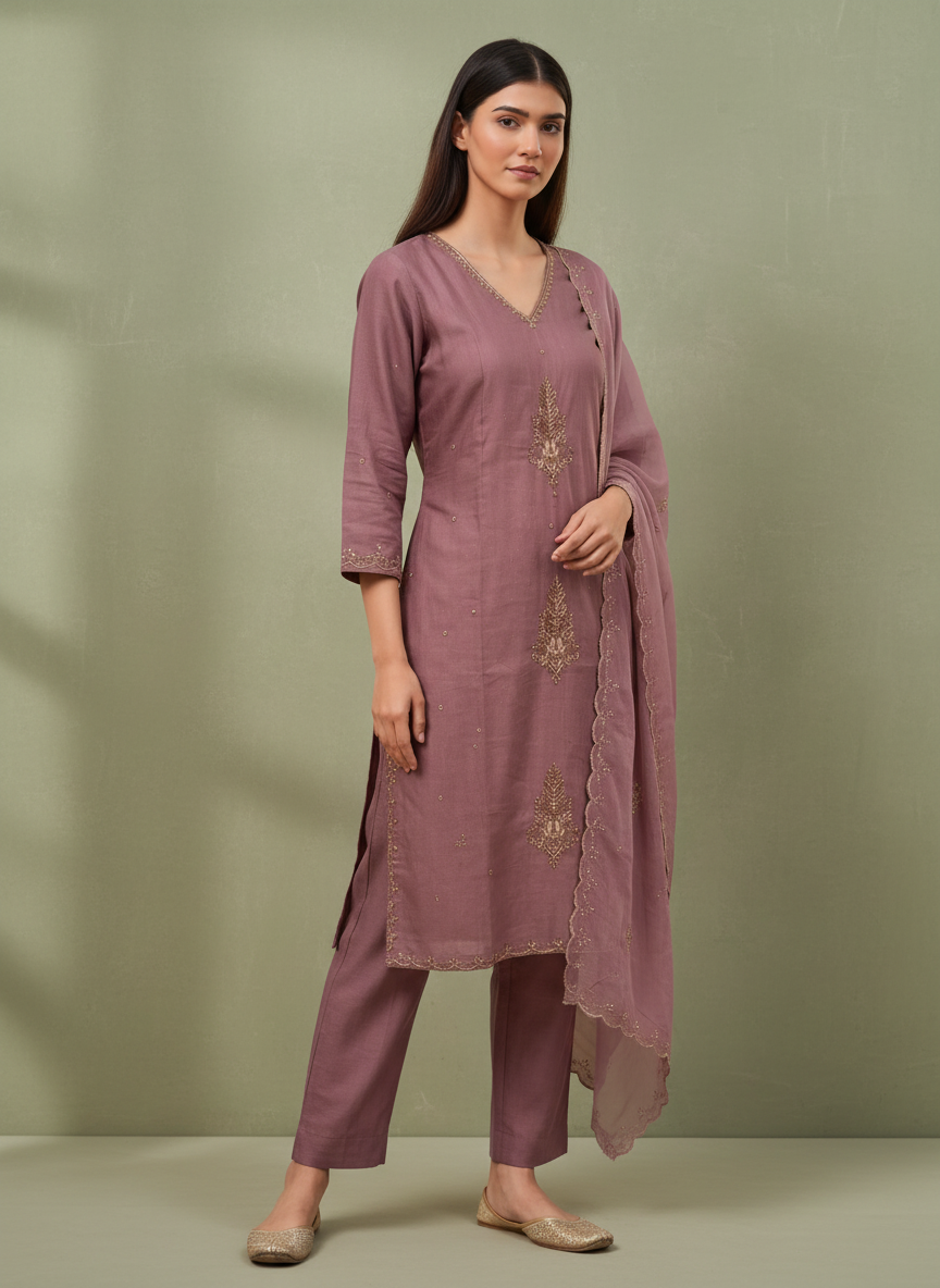 Mauve Mist Kurta Set