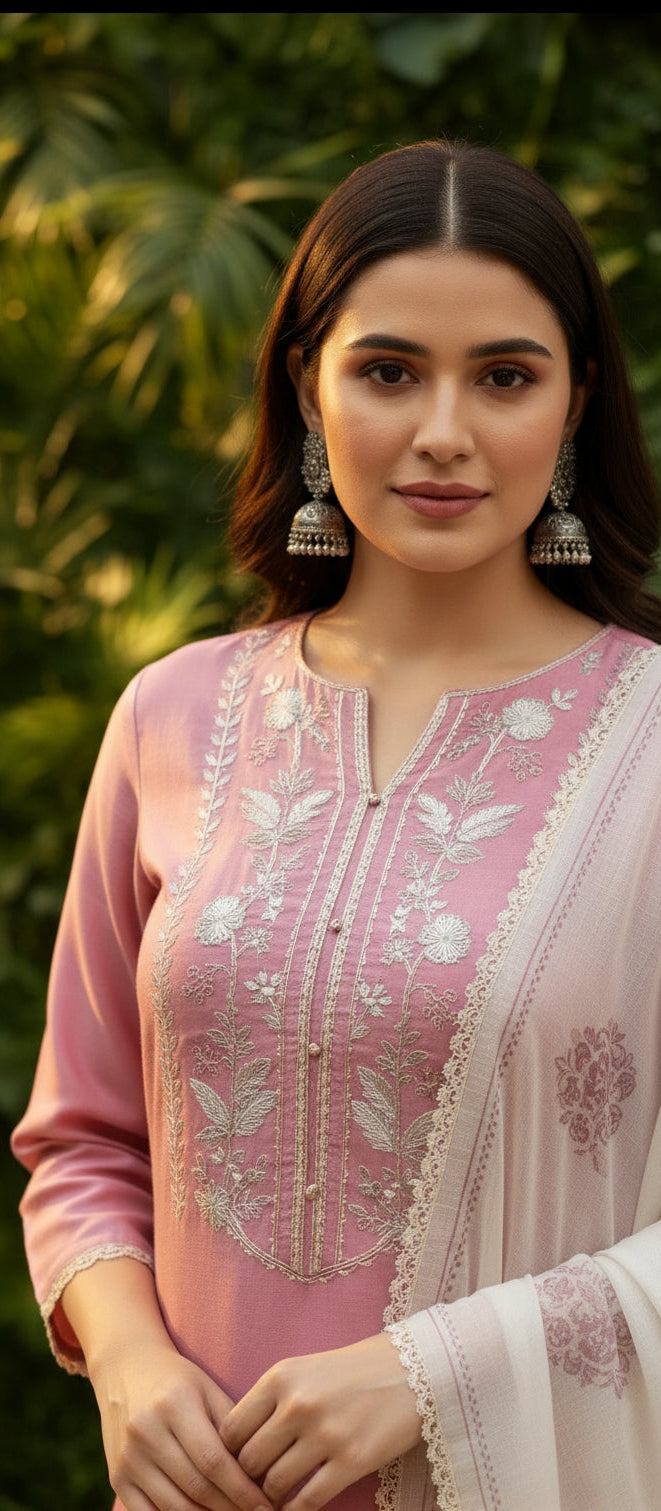 Dusty Rose Kurta Set