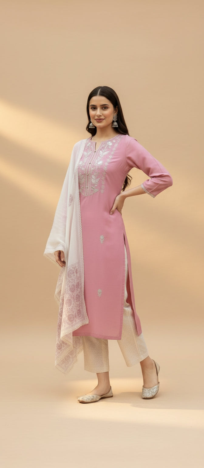 Dusty Rose Kurta Set
