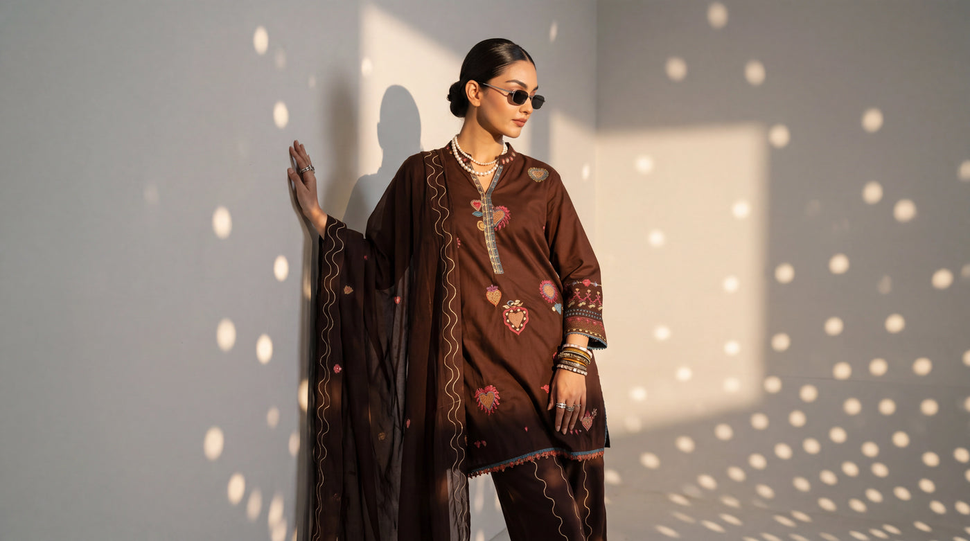 Woman in a cotton kurta set — The Cotton Studio
